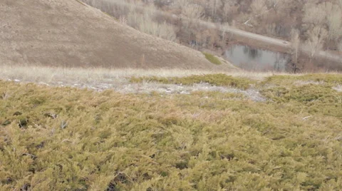 View from the top of the mountain on the highway Stock Footage 62070622