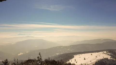View from the top of the mountain Stock Photos