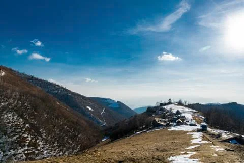 View from the top of a mountain Stock Photos