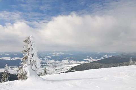 View from the top of the mountain Stock Photos