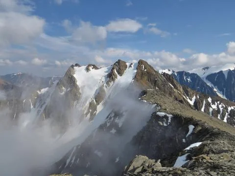 View from the top of the mountain Stock Photos