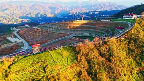 The view from the top of the mountain in sapa Stock Footage 273012001