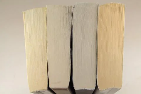 View on the top of paperbacks Stock Photos