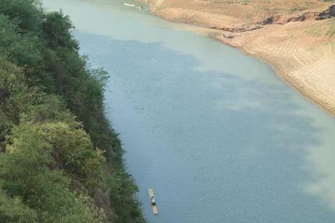 View on top of the river Stock Photos