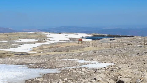 View on top of Serra da Estrela, Portugal Stock Footage 105871949