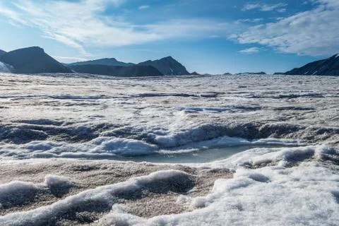 View from top surface of a Glacier Foto stock