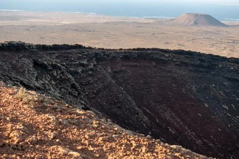 View from the top of a volcano Stock Photos