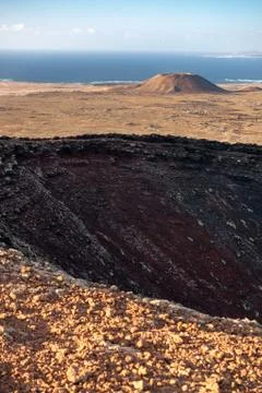 View from the top of a volcano Stock Photos