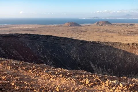 View from the top of a volcano Stock Photos
