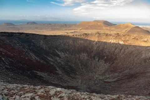 View from the top of a volcano Stock Photos