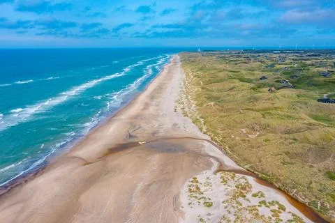 View of Tornby beach in Denmark Stock Photos