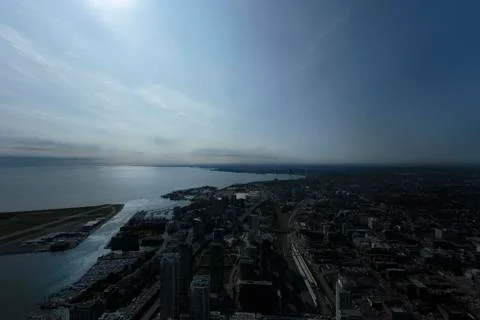 View of Toronto from the CN Tower Stock Photos