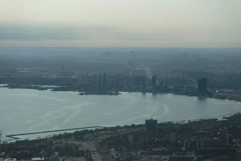 View of Toronto from the CN Tower Foto stock
