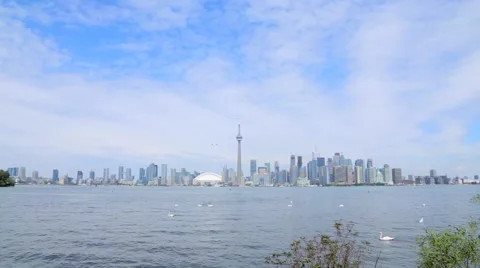 View of Toronto Skyline Stock Footage 59683562