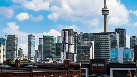 View of Toronto skyline Stock Footage 143214572