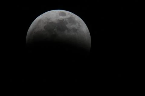 View of a Total Lunar Eclipse Stock Photos