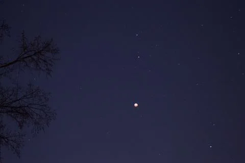 View of a Total Lunar Eclipse Stock Photos