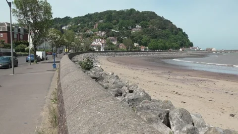 View towards Minehead Harbour, Somerset, England, 22 May 2026 Stock Footage 335529027