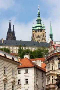 View towards Prague Castle Foto stock