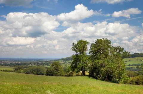 View towards winchcombe Stock Photos