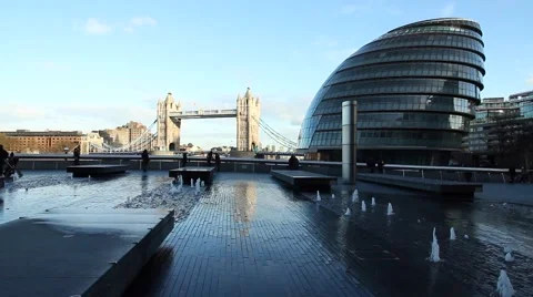 A view of the Tower Bridge. Stock-Footage 62063930