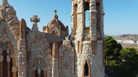 View to the tower of the church Stock Footage 239670471