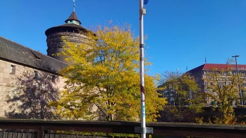 View at a tower in nuremberg germany 動画素材 81183775