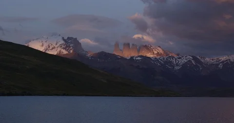 View on towers during sunrise Stock Footage 90402356