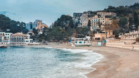 View of town and the seaside Video stock 104518904