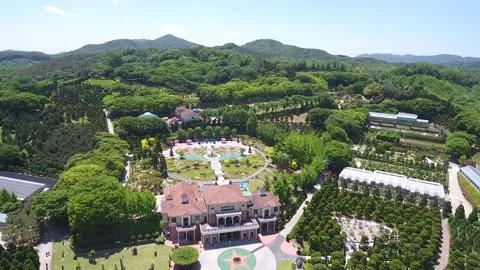 View from the town, drone shot 스톡 동영상 310079806