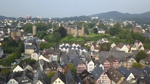 View of town Herborn, Germany Vidéo 79639373