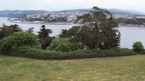 View of the town of Ribadeo in  Spain - 151 Video stock 310196392