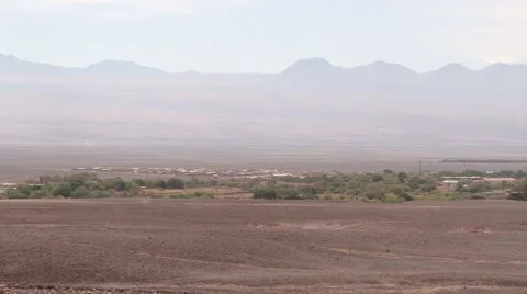 View to the town of San Pedro de Atacama, Chile. Stock Footage 48906333
