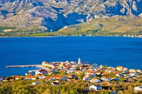 View of Town of Vinjerac Stock Photos