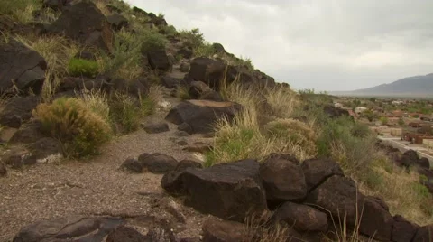 View of townscape of Albuquerque Stock Footage 55570102