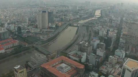 View of the traffic in Ho Chi Minh City Video stock 64075989