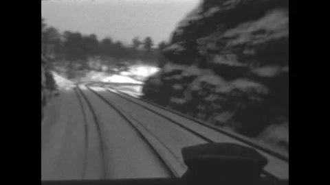 View from a Train 1933 Stock Footage 197377724