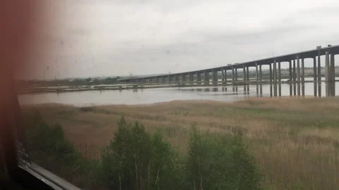 View from train amtrak Stock Footage 234645980