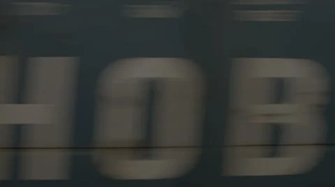 View of train carriages, close-up Stock Footage 67838998