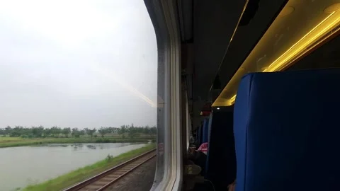 View from the train cars Stock Footage 298567703