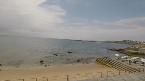View on train to Cascais Stock Footage 122613236