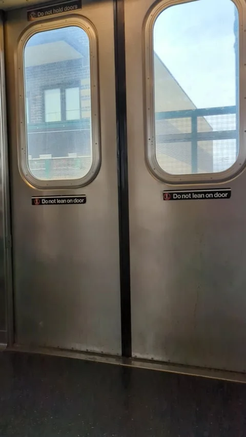 View from the Train Doors Stock Footage 296115251