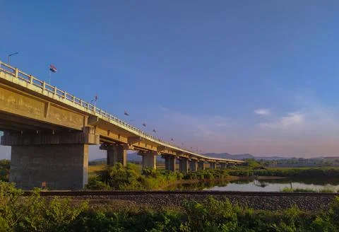 View from train journey 스톡 사진