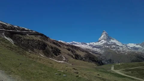 View from the Train - The Mighty and Beautiful Matterhorn Peak Stock Footage 158183354
