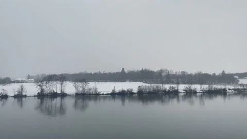 View from a train passing by the river enns Stock Footage 166717710