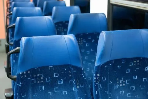 View on train seats Stock Photos