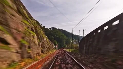 View of train tracks Видео 328982745
