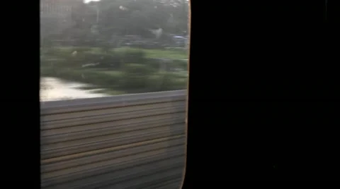 View from train window Video stock 11234746