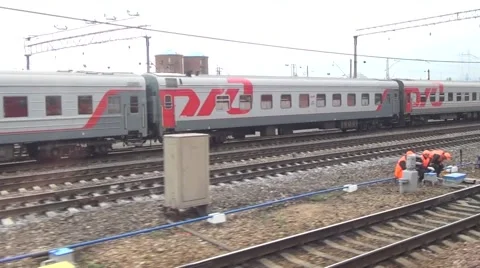 View From A Train Window 스톡 동영상 50153904