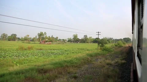 View from train Window Stock Footage 50684290